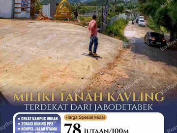 Miliki Tanah Kavling Terdekat Dari Jabodetabek, View Pegunungan,Dekat kampus Unham, Zonasi Kuning PP3,Nempel Jalan Utama , Nempel Perumahan.