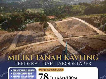 Kavling Strategis Dekat Kampus UNHAM,Zonasi Kuning PP3, View Pegunungan di ketinggian 400 MDPL