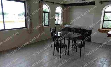 CENTRICO DEPARTAMENTO EN RENTA, AMPLIO, 2 RECÁMARAS MÁS ESTUDIO O ÁREA DE TV. 2 BAÑOS COMPLETOS, ALBERCA, POR AV. LA LUNA Y KABAH.