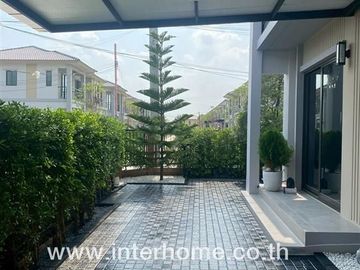 Two-story detached house, 54.6 sq.w., The Plant Bangna-Wongwaen, near Bangchak gas station, Sukhumvit 2 branch, Kanchanaphisek Road, Ladkrabang Road (