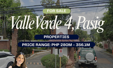 Properties For Sale in Valle Verde 4, Pasig City