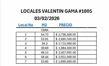VENTA DE LOCALES