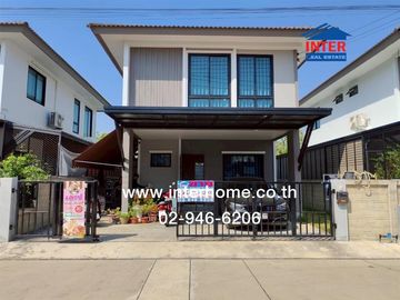 Two-story detached house, 37.5 sq.wah, Chat Luang 17 Village, Rangsit-Khlong 3, near Thai Somboon Market, Rangsit-Khlong 3, Khlong 3 Road, Vibhavadi R