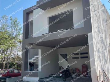 CASA NUEVA EN VENTA MODERNA EN RESIDENCIAL JIUTEPEC ALBERCA Y JARDN