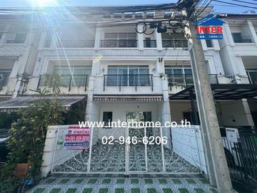 Three-story townhouse, 20 sq.wa., Klang Muang Urbanian Village, Soi Sukhumvit 113, Sukhumvit Road, Soi Dan Samrong 32, Mueang Samut Prakan, Samut Prak