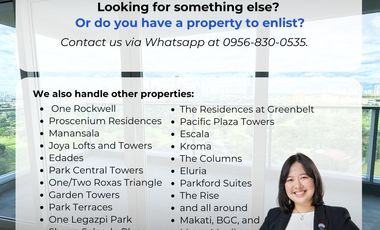 FOR SALE: Shang Residences at Wack Wack 2 Bedroom Condominium  – Mandaluyong City