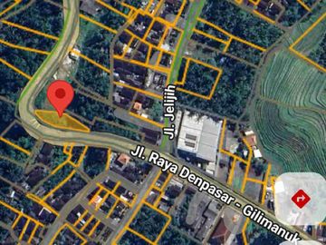 jual tanah 450m2 raya selemadeg timur cocok ruko