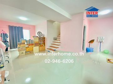 Two-story townhome, 17.6 sq.wah, Lalin Town Lio Wongwaen Lam Luk Ka-Khlong 6, near Lam Luk Ka Police Station, Lam Luk Ka Road, Wat Ket Prapha Road, La