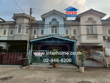 Two-story townhome, 21 sq.wa., Pruksa Ville 1 Lam Luk Ka-Khlong 2, Rangsit-Nakhon Nayok Road, Lam Luk Ka, Pathum Thani.