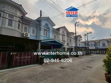Two-story townhome, 21 sq.wa., Pruksa Ville 1 Lam Luk Ka-Khlong 2, Rangsit-Nakhon Nayok Road, Lam Luk Ka, Pathum Thani.