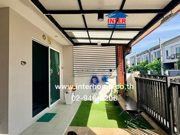 Two-story townhome, 18.8 sq.wah, Forre Village, Lam Luk Ka-Khlong 5, Khlong 5 Road, Lam Luk Ka, Pathum Thani.