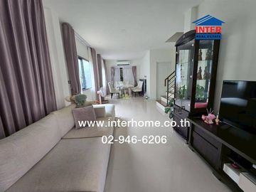 Two-story semi-detached house, 39.2 sq.wah, Centro Onnut-Suvarnabhumi Village, Soi Kingkaew 37, Kingkaew Road, Bang Phli, Samut Prakan.