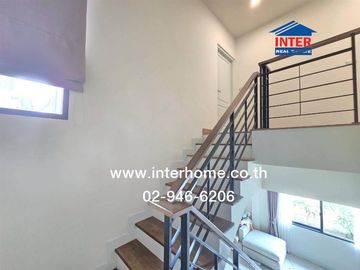 Two-story semi-detached house, 39.2 sq.wah, Centro Onnut-Suvarnabhumi Village, Soi Kingkaew 37, Kingkaew Road, Bang Phli, Samut Prakan.