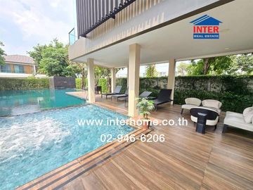 Two-story semi-detached house, 39.2 sq.wah, Centro Onnut-Suvarnabhumi Village, Soi Kingkaew 37, Kingkaew Road, Bang Phli, Samut Prakan.