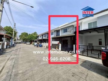 Two-story townhome, 17.8 sq.wa., Pruksa 113 Village, Bangkok-Pathum Thani, near Wat Nong Prong, Soi Wat Nong Prong, Bangkok-Pathum Thani Road, Ratchap
