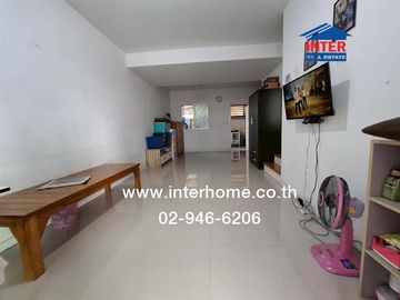 Two-story townhome, 17.8 sq.wa., Pruksa 113 Village, Bangkok-Pathum Thani, near Wat Nong Prong, Soi Wat Nong Prong, Bangkok-Pathum Thani Road, Ratchap