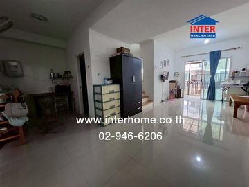 Two-story townhome, 17.8 sq.wa., Pruksa 113 Village, Bangkok-Pathum Thani, near Wat Nong Prong, Soi Wat Nong Prong, Bangkok-Pathum Thani Road, Ratchap
