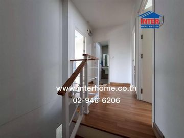 Two-story townhome, 17.8 sq.wa., Pruksa 113 Village, Bangkok-Pathum Thani, near Wat Nong Prong, Soi Wat Nong Prong, Bangkok-Pathum Thani Road, Ratchap