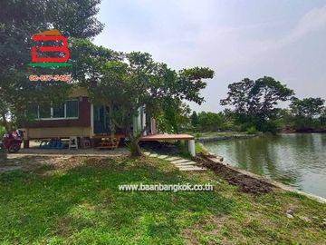 ที่ดินถมแล้วริมน้ำ เดอะลากูน 1-2 เนื้อที่ 375 ตรว. ถนนเสนา-สามโคก (3111) ตำบลท้ายเกาะ อำเภอสามโคก ปทุมธานี