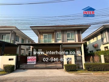 Two-story detached house, 55.9 sq.wah, Saransiri Tiwanon Chaengwattana 2 Village, near Phra Haruthai Nonthaburi School, Tiwanon Road, Mueang Pathum Th