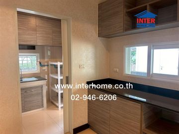 Two-story detached house, 55.9 sq.wah, Saransiri Tiwanon Chaengwattana 2 Village, near Phra Haruthai Nonthaburi School, Tiwanon Road, Mueang Pathum Th
