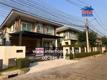 Two-story detached house, 55.9 sq.wah, Saransiri Tiwanon Chaengwattana 2 Village, near Phra Haruthai Nonthaburi School, Tiwanon Road, Mueang Pathum Th
