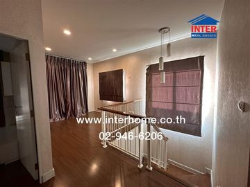 Two-story detached house, 55.9 sq.wah, Saransiri Tiwanon Chaengwattana 2 Village, near Phra Haruthai Nonthaburi School, Tiwanon Road, Mueang Pathum Th