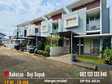 Rumah Siap Huni Dalam Townhouse Dekat Pintu Tol Kukusan Beji Depok