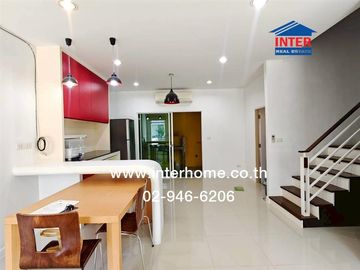 Two-story townhome, 21.8 sq.wa., Habitown Watcharapol Village, Watcharapol Road, Ramintra Road, Sai Mai District, Bangkok.