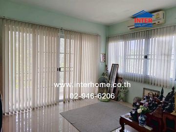 Two-story detached house, 420 sq.w., located in Soi Khlong Si Tawan Ok 43, near Khlong Luang Bus Terminal, Khlong Luang Road, Khlong Luang, Pathum Tha