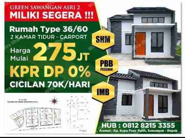 siap HuniMiliki Segera Jarang Ada Harga Murah di Sawangan Depok
