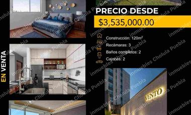 Departamentos de lujo en venta, ubicados a 5 minutos de ciudad judicial, Atlixcayotl, Lomas de Angelópolis, periférico, desarrollo con alberca, gimnasio, coworking,  Departamento de 3 habitaciones único en su clase, zona de muy alta plusvalía.
