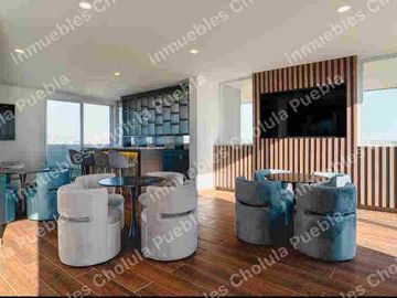 Departamentos de lujo en venta, ubicados a 5 minutos de ciudad judicial, Atlixcayotl, Lomas de Angelópolis, periférico, desarrollo con alberca, gimnasio, coworking,  Departamento de 3 habitaciones único en su clase, zona de muy alta plusvalía.