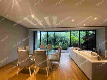 HERMOSO Y AMPLIO DEPARTAMENTO CON TERRAZA PRIVADA DE LUJO EN RENTA EN LA MEJOR UBICACION DE POLANCO