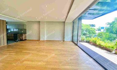 HERMOSO Y AMPLIO DEPARTAMENTO CON TERRAZA PRIVADA DE LUJO EN RENTA EN LA MEJOR UBICACION DE POLANCO