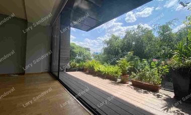HERMOSO Y AMPLIO DEPARTAMENTO CON TERRAZA PRIVADA DE LUJO EN RENTA EN LA MEJOR UBICACION DE POLANCO