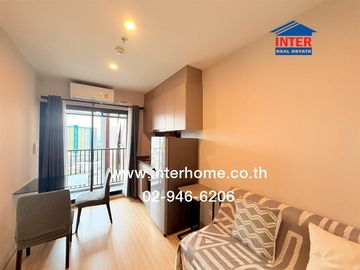 Condominium, 25.79 sq.m., The Privacy Tha Phra Interchange, Soi Charansanitwong 1, Phetkasem Road, Charansanitwong Road, Bangkok Yai District, Bangkok