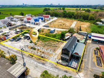 House for Sale in Ayutthaya – Uthai District, Thanū Subdistrict European-Style House with 226.6 sq.wah Land Near Rojana Industrial Estate