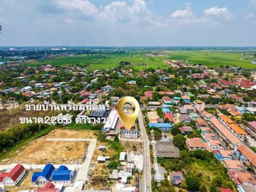 House for Sale in Ayutthaya – Uthai District, Thanū Subdistrict European-Style House with 226.6 sq.wah Land Near Rojana Industrial Estate