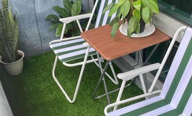 FOR SALE One Mckinley Place BGC Bedroom Balcony with turf
