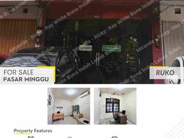 jual murah ruko 3,5 Lantai di pasar minggu