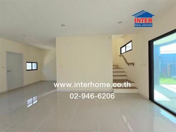 Two-story semi-detached house, 49.2 sq.wah, The Plant Rangsit Klong 4-Wongwaen Village, near Chalerm Phra Kiat Park, Rangsit-Nakhon Nayok Road, Klong