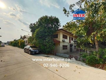 Land + 2-story detached house, 138 sq.wa. Located in Soi Khlong Luang Soi 8, Phahonyothin Road/Vibhavadi-Rangsit Road, Khlong Luang, Pathum Thani.