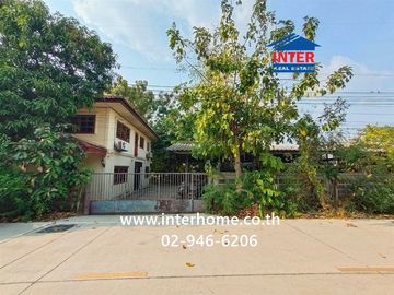 Land + 2-story detached house, 138 sq.wa. Located in Soi Khlong Luang Soi 8, Phahonyothin Road/Vibhavadi-Rangsit Road, Khlong Luang, Pathum Thani.