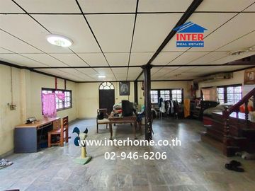 Land + 2-story detached house, 138 sq.wa. Located in Soi Khlong Luang Soi 8, Phahonyothin Road/Vibhavadi-Rangsit Road, Khlong Luang, Pathum Thani.