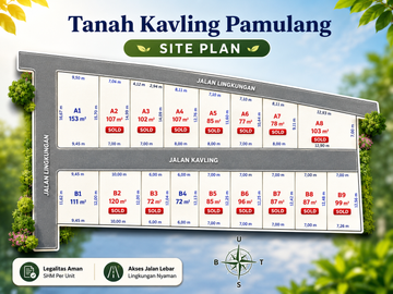 Tanah Murah Dekat Pintu Tol Pamulang, SHM Terjamin