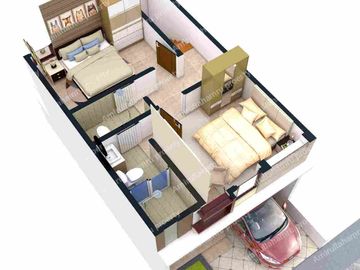 Rumah di jual desaign mewah harga termurah di kelasnya di cipayung jakarta.