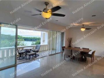 SE RENTA DEPARTAMENTO EN CALLE POK TAPOK ZONA HOTELERA DE CANCÚN, SOBRE BOULEVARD KUKULKÁN. 2 RECÁMARAS, ALBERCA, HERMOSA VISTA A LA LAGUNA.
