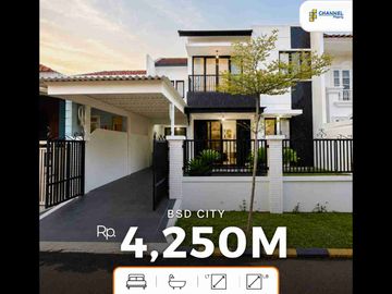 Di Jual Rumah Modern Full Furnished Dekat Akses Tol BSD Puspita Loka Tangsel, An