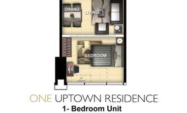 1 Bedroom Unit for Sale in One Uptown Residence, BGC, Taguig City